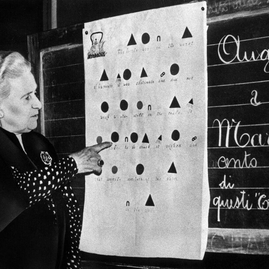 Maria Montessori, 1950, Perugia, Grammar Symbols