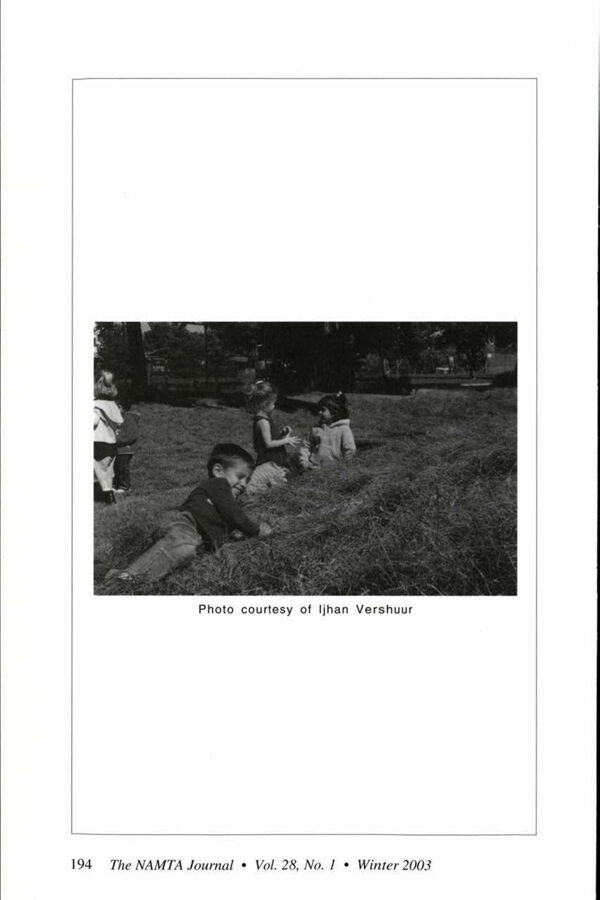 NAMTA Journal 28/1 12 Ecosystem in the Backyard—Preparing a Diverse Outdoor Environment for Primary (Ages Three to Six) Children