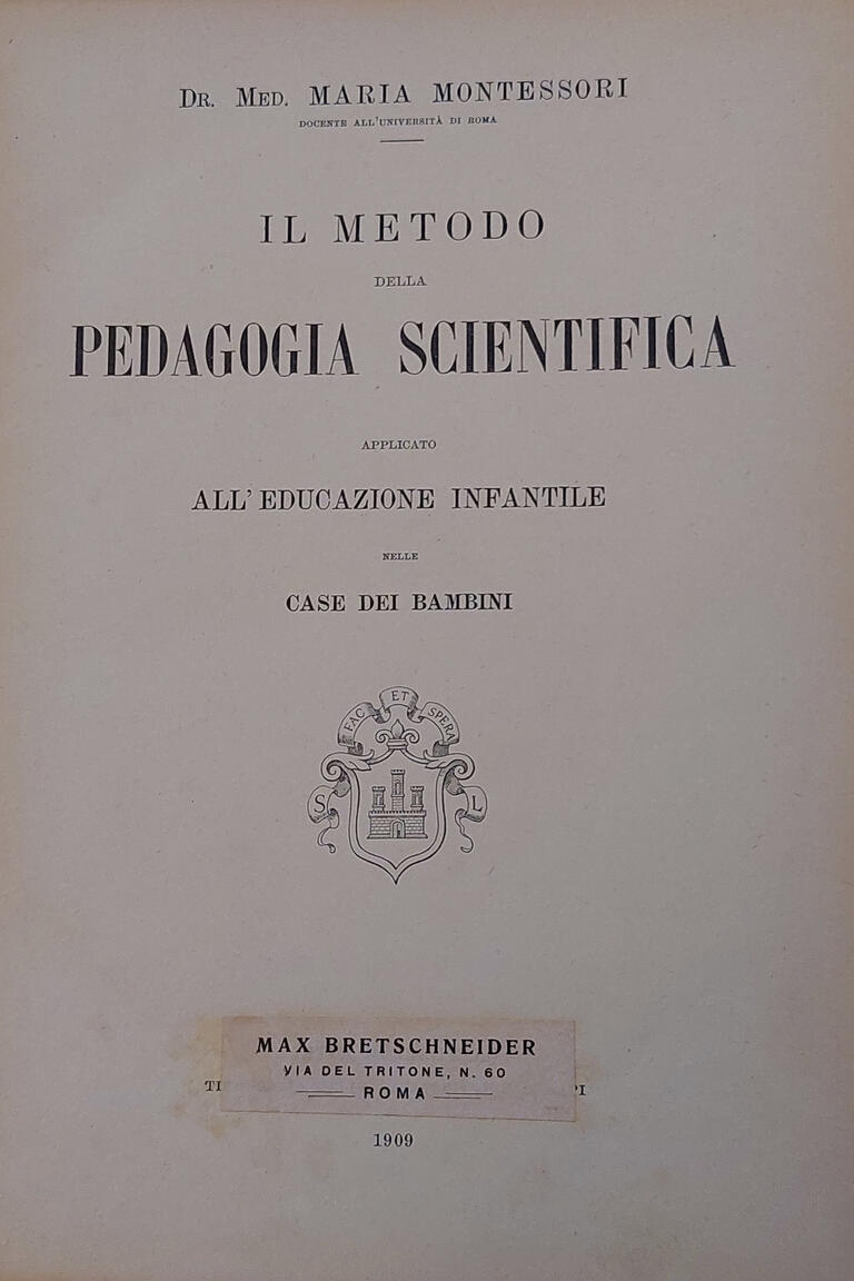 Cover from Il Metodo della Pedagogia Scientific