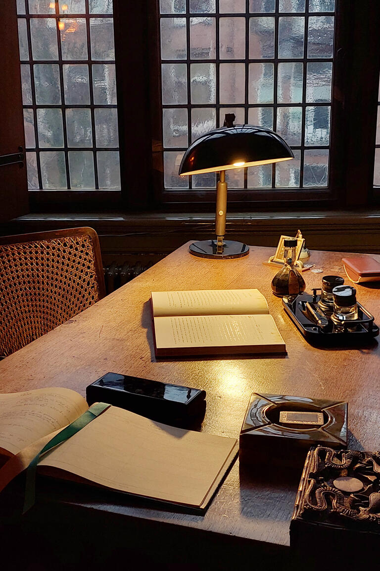 Desk in Maria Montessori's study