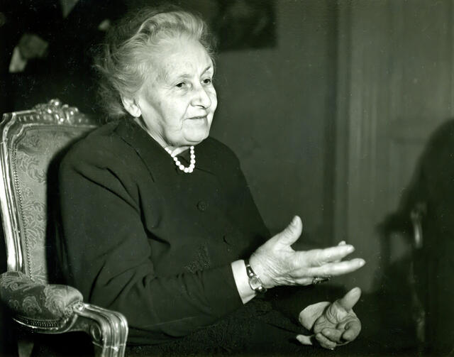 Maria Montessori, 1950, Sweden