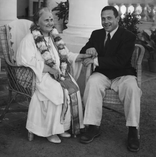 Maria and Mario Montessori, 1940, India