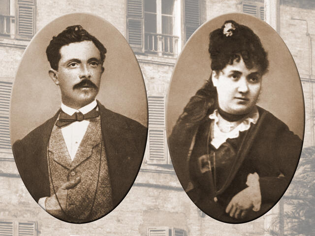 Maria Montessori's parents, 1870