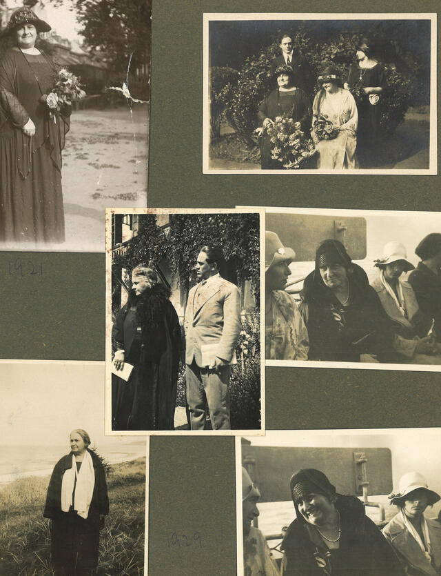 Page from photo album 1921 to 1929